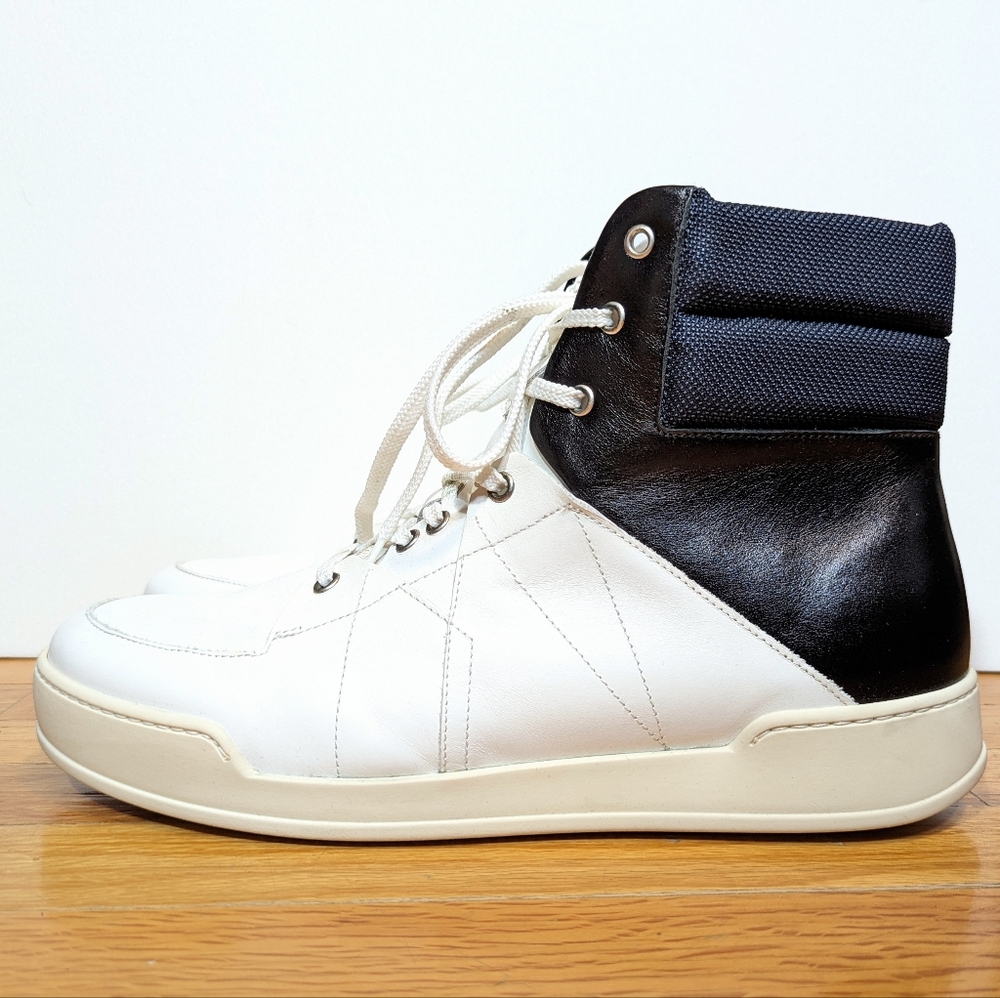 Umit Benan High Top Blue White Sneakers Men's Shoes Rick Owens Italy 44 11